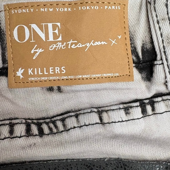 One Teaspoon Harley Killers Jeans Size 28, NWT, Harem Style Cropped Length - Picture 5 of 12